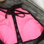 PINK - Victoria's Secret Victoria’s Secret Black Lace Up Sleeveless Padded Crop Bikini Swim Top S Photo 2