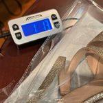 Maripé Maripe Heels Womens‎ 9 Gold Sloane Glitter Stiletto Wedding Formal Holiday Party Photo 11