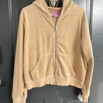 Juicy Couture X forever 21 collab track velour hoddie zip-up Beige size 1X y2k Photo 0