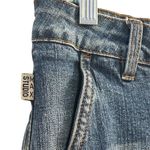 Max Studio Women's Ankle Jeans Size 12 Blue Dark Wash Cuffed Hem Photo 6