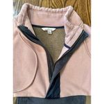 L.L.Bean  Womens Signature Colorblock Sweatshirt Organic Cotton Long Sleeve Size S Photo 3