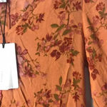 A loves A NWT WOMENS SZ XS DRESS RUFFLED RUST AND WINE FLORAL DESIGN Photo 5