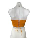 Princess Polly  Women's Orange Strapless Bustier Corset Crop Tank Tube Top Sz 61 Photo 2