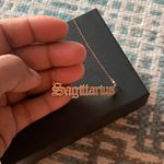 Sagittarius Necklace Dipped In RoseGold... Gold Photo 2