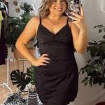 Privacy Please  V-Neck Little Black Mini Dress Size Medium Photo 0