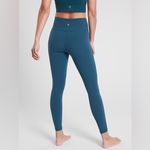 Athleta elation laser cut high rise 7/8 legging dark teal XS lightweight active Photo 3