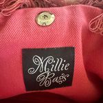 Millie Bags Yellow Pink vintage y2k fringe fabric purse, unique handbag Photo 8