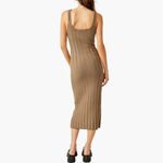 Free People NWT  Beach Santos Sleeveless Midi Sweater Dress Small, OLIVE GREEN Photo 3