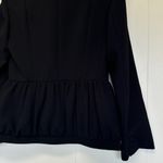 ZARA NWT  Black Voluminous Cropped Peplum Blazer Medium Photo 5