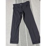 Lululemon High Rise Crop Leggings Black Size 6 Athletic Yoga Pants Photo 2