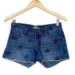 Old Navy The Diva Star Print Denim Raw Edge Shorts 8 Photo 0