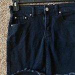 Canton Walker Black Denim Distressed Hem Jean Mini Skirt XS Festival Western Photo 1