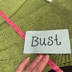 August Silk  green baby puff sleeved adjustable sweater cardigan size Large Photo 8