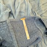Free People  Kissed By The Waves Mini Dress Medium Blue‎ size medium Photo 4