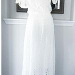 Young Fabulous and Broke YFB “The Everything” Maxi Dress in White Hi-Low Hem Size L New w/Tag Retail $242 Photo 4