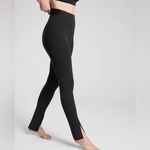 Athleta  Aura Split Pant High Rise Leggings‎ Black Small Yoga Athleisure Photo 7