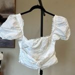 House Of CB  SAMAYA WHITE GATHERED TOP NWOT size L‎ Photo 2