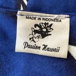 Passion Hawaii Original Classic Hibiscus Mock Wrap Hawaiian Sarong Dress Size L Blue Size L Photo 5