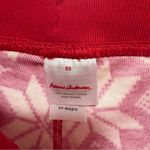 Hanna Andersson Organic Long Johns Pajamas Scandi Snowflake Print Size XS Red Photo 4
