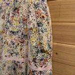 Evereve  Size XS Lizzy Floral Eyelet Midi Button Spaghetti Strap Dress Photo 6