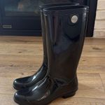UGG  Glossy Black Tall Boots Photo 0