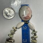 Multicolor Stone, Ceramic & Silver Tone Beaded Necklace 24” Long Photo 5