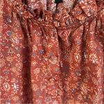 House of Harlow EUC  1960 Floral Ruffle Neck Top
Size Medium Photo 5
