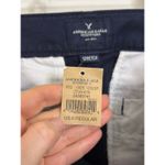 American Eagle Artist Flare Pants Womens 6 Navy Blue Chino Low Rise Stretch NWT Photo 4