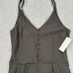 Les Soeurs Lizard Thicket Romper Women's Medium Olive Green V-Neck Shorts New Photo 1