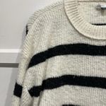 American Eagle Black and White  Oversized cozy winter Striped Sweater  L Photo 1