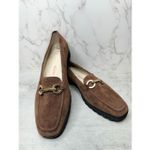 Amalfi Rangoni Loafers Womens Size 12.5 Suede Walk On Air Brown Slip On Shoes Photo 9