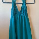 NWT Soma Blue shimmer floral lace babydoll size S Blue Photo 0
