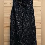 Vintage Stenay Size Small Beaded High Halter Scalloped Neckline Fancy Prom Gown Black Photo 10