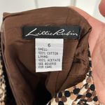 Lillie Rubin Size 6 Brown, Cream, Black Geometric Pencil Skirt Brown Photo 7