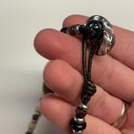 CHAPS Signed  Tiger’s Eye Bead Beaded Silver Tone Clasp Necklace Photo 9