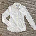 Athleta  Womens NWT S Crisp White Collared Shirt Photo 0