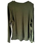 NWT OGL Light Warm Crewneck Tucked Top Navy Blue Moss Green Size XL Photo 5
