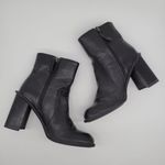 Tommy Hilfiger VTG Y2K Tommy‎ Hilfiger Black Square Toe Boots Photo 4