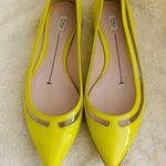 Furla  Yellow Pointed Flats Size 38 Photo 1