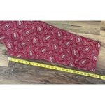 Ralph Lauren Lauren Red Green Cream Paisley Cropped Straight Leg Chinos Size 8 Photo 4