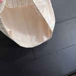 Sage  THE LABEL Linen Baked Goods Mini Skirt Pinstripe Cream Women’s Sz S NWT Photo 1