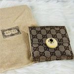 Gucci  Vintage Eclipse GG‎ Canvas Compact Wallet with dust bag Photo 1