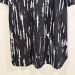 Snapdragon & Twig Cotton Popover Shirt Dress Black White Preppy Lagenlook Small Photo 2