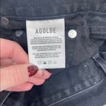 AGOLDE Cherie Black Distressed Straight Leg Jeans Photo 3