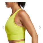 Adidas  rib mix acid yellow sports bra size XS Photo 6