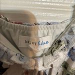 Bailey blue  Floral‎ Midi Dress with Puff Sleeves Photo 1