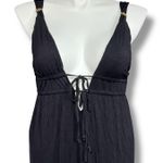 Tropical Escape Tropical Escapes Womens Maxi Dress Swimsuit Coverup Grecian Style Black Large Photo 1