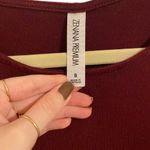 Zenana Premium Burgundy Scoop Neck Sleeveless Mini Dress with Pockets Size Small Photo 3