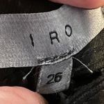 IRO  Black Distressed Jean Shorts Photo 9