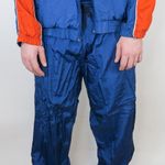 Vintage 90s Active Wear Colorblock Windbreaker Tracksuit Size XL Photo 1